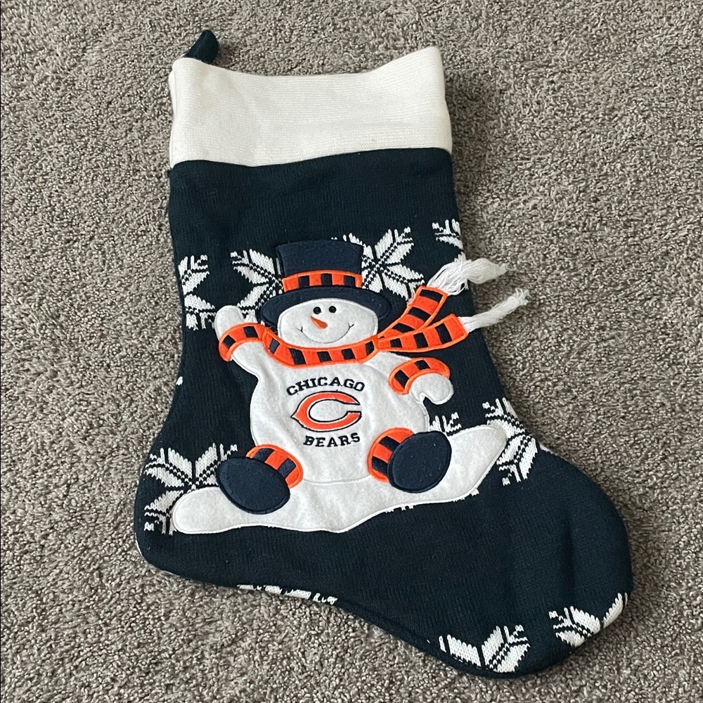 Chicago Bears Snowman Christmas Stocking